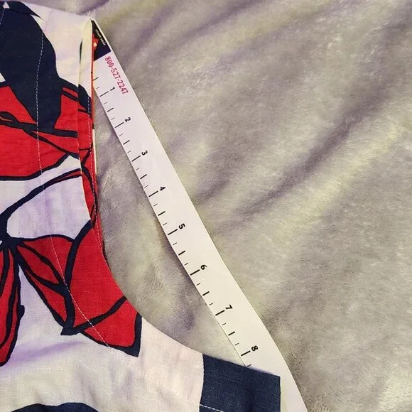 Liz Claiborne XL sleeveless linen cotton shirt - Picture 9 of 12